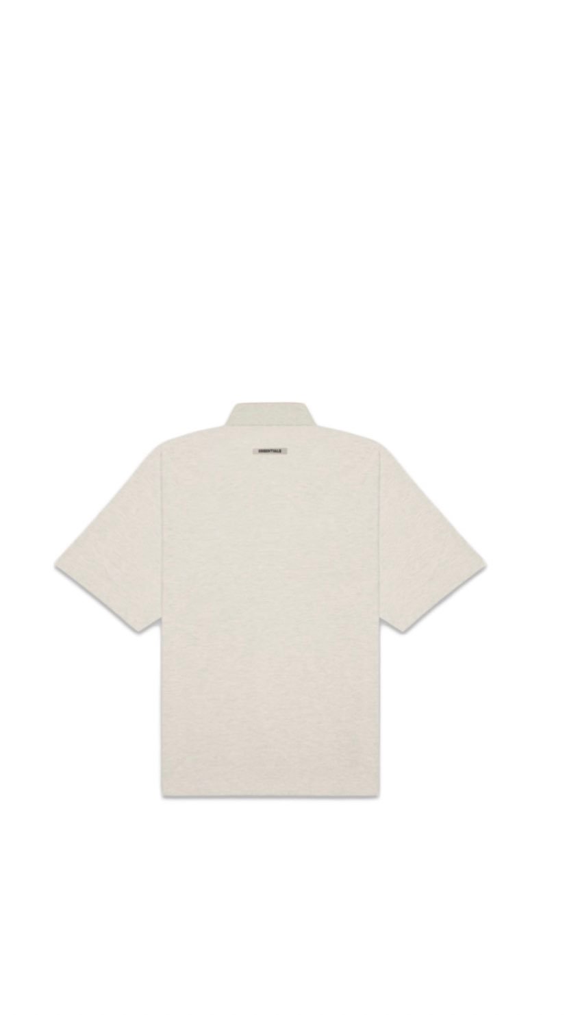 Essentials polo shirt heather oatmeal