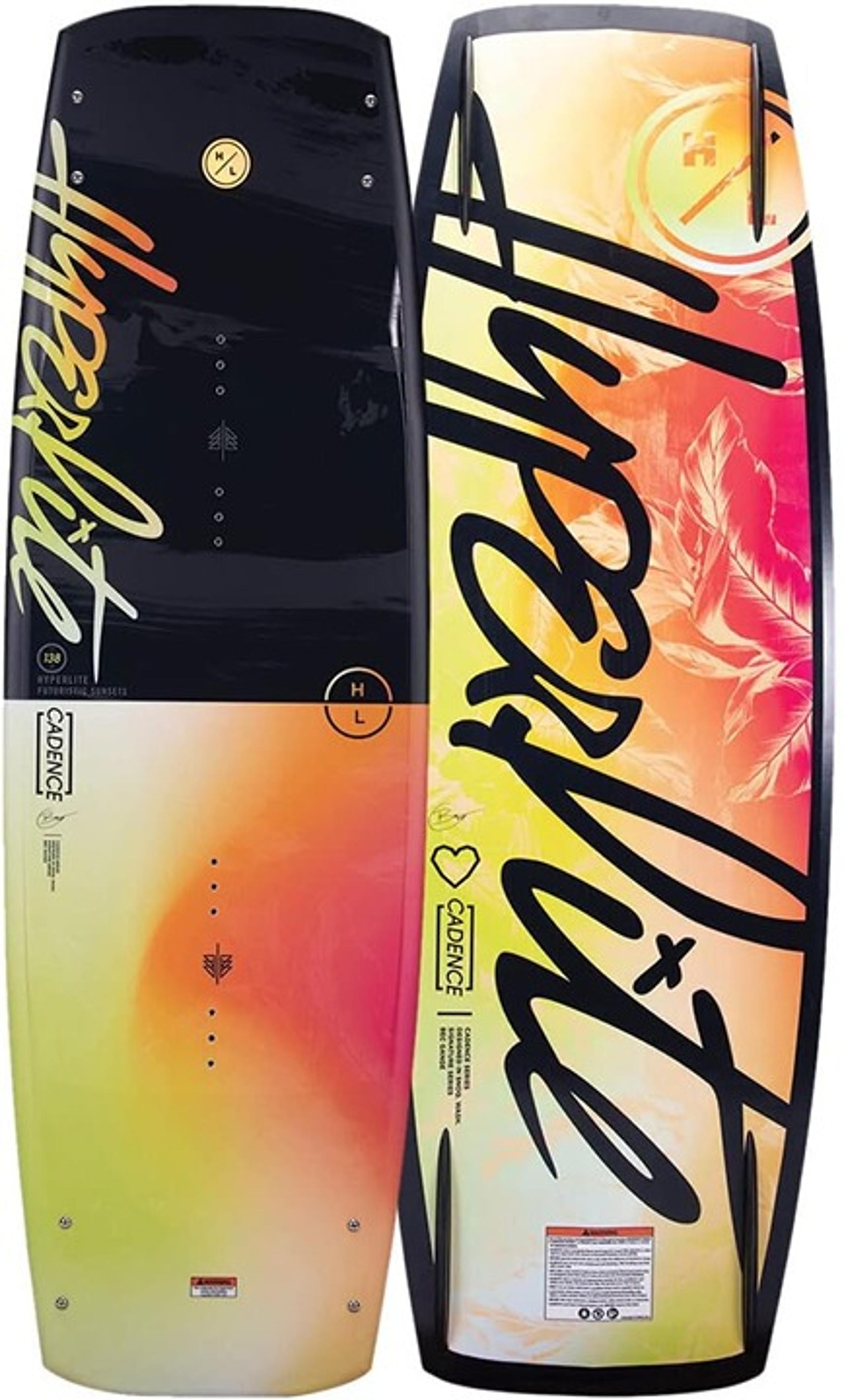 Hyperlite Cadence Womens Wakeboard Black/Yellow 134cm