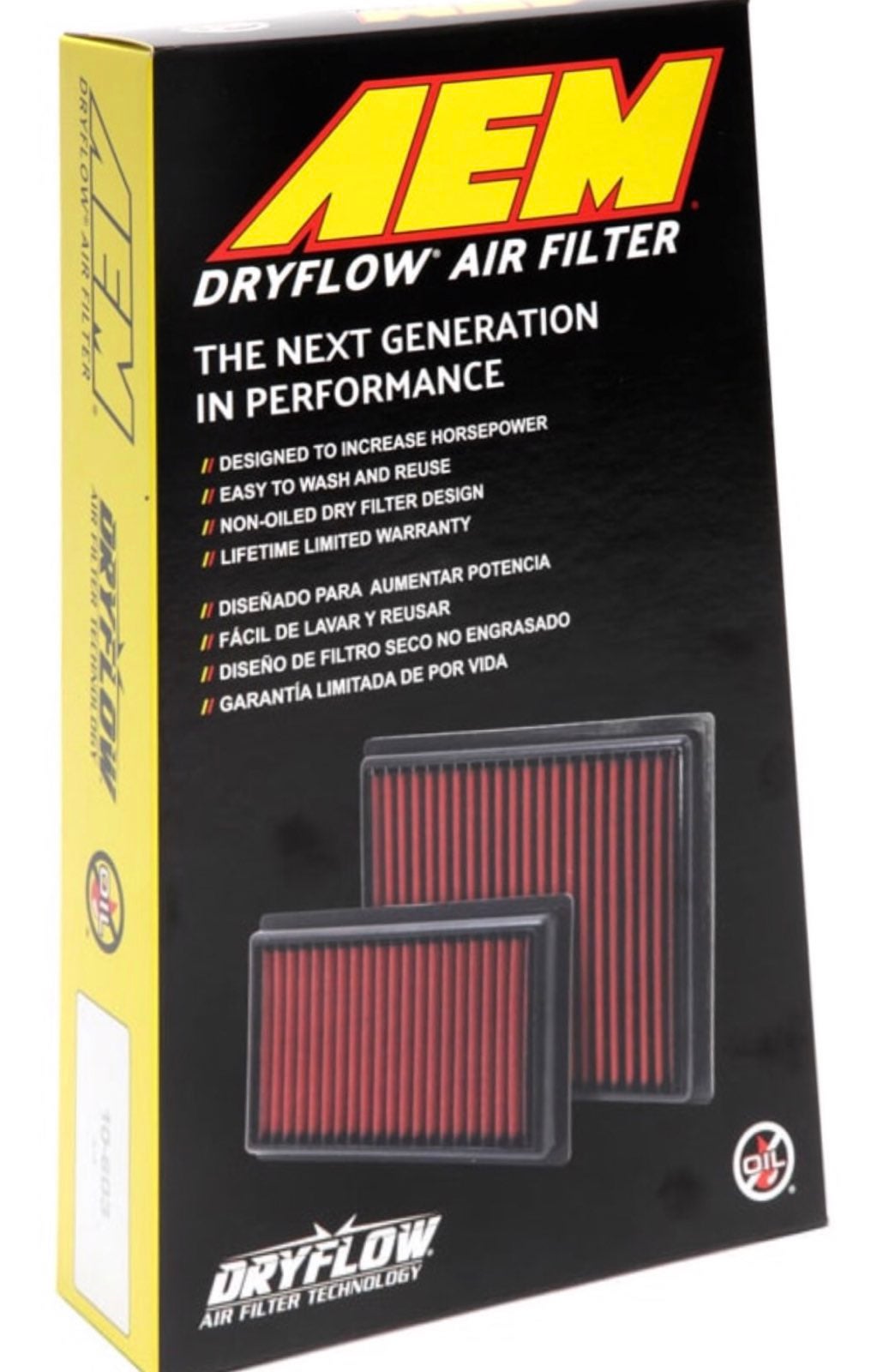 AEM DRYFLOW AIR FILTER 28-20031 Nissan/I