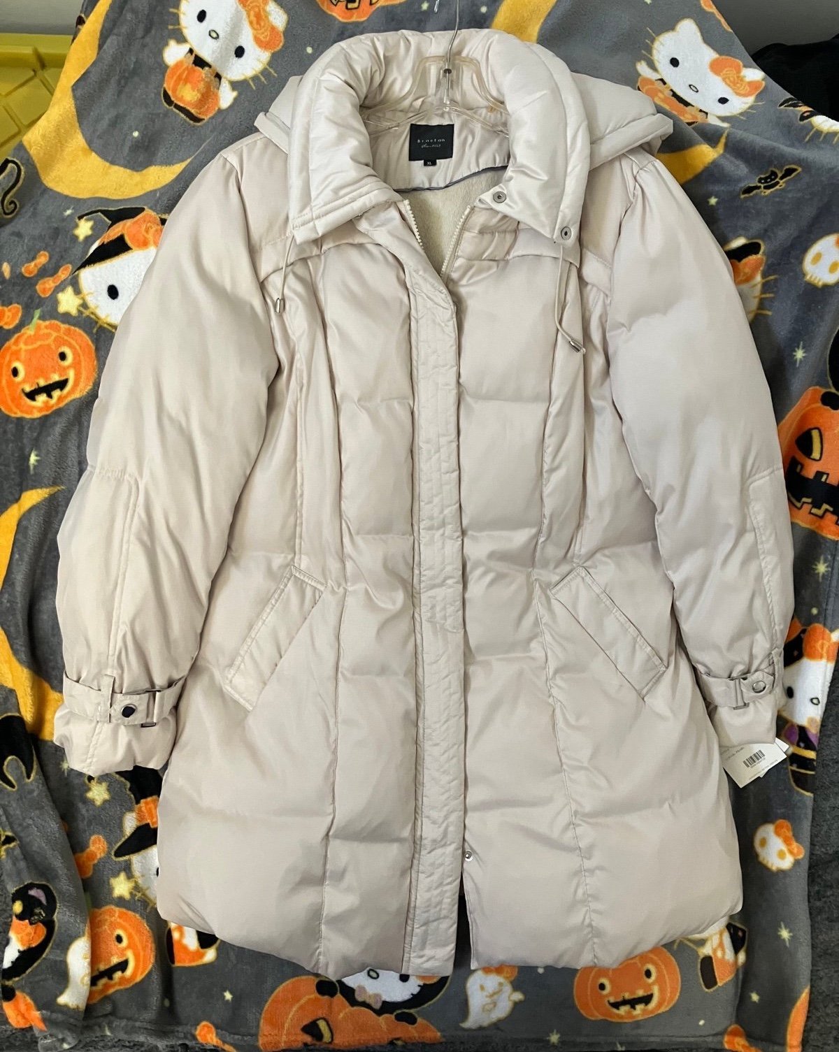 159.00 NWT Braeton Puffer Jacket Pearl size XL