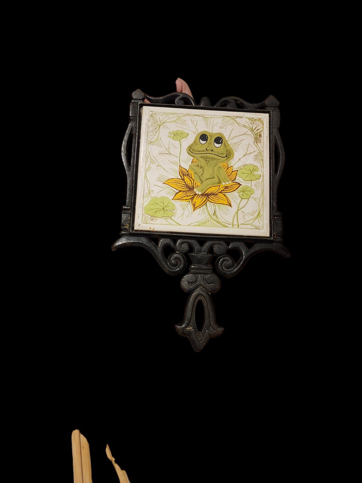 Neil The Frog Trivet Vintage