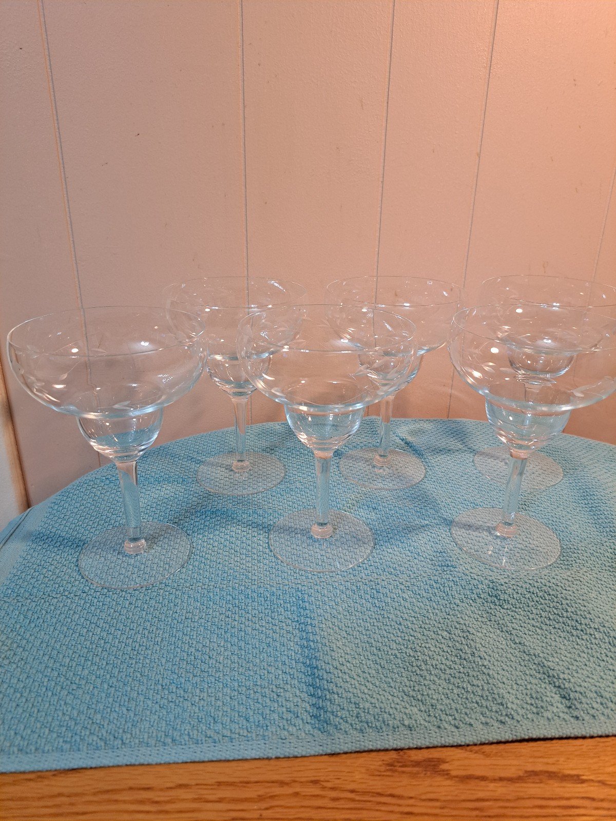 Princess House 6 Crystal Heritage Margarita Glasses