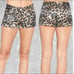 New Sexy Animal Print Shorts With Cuffed Hem