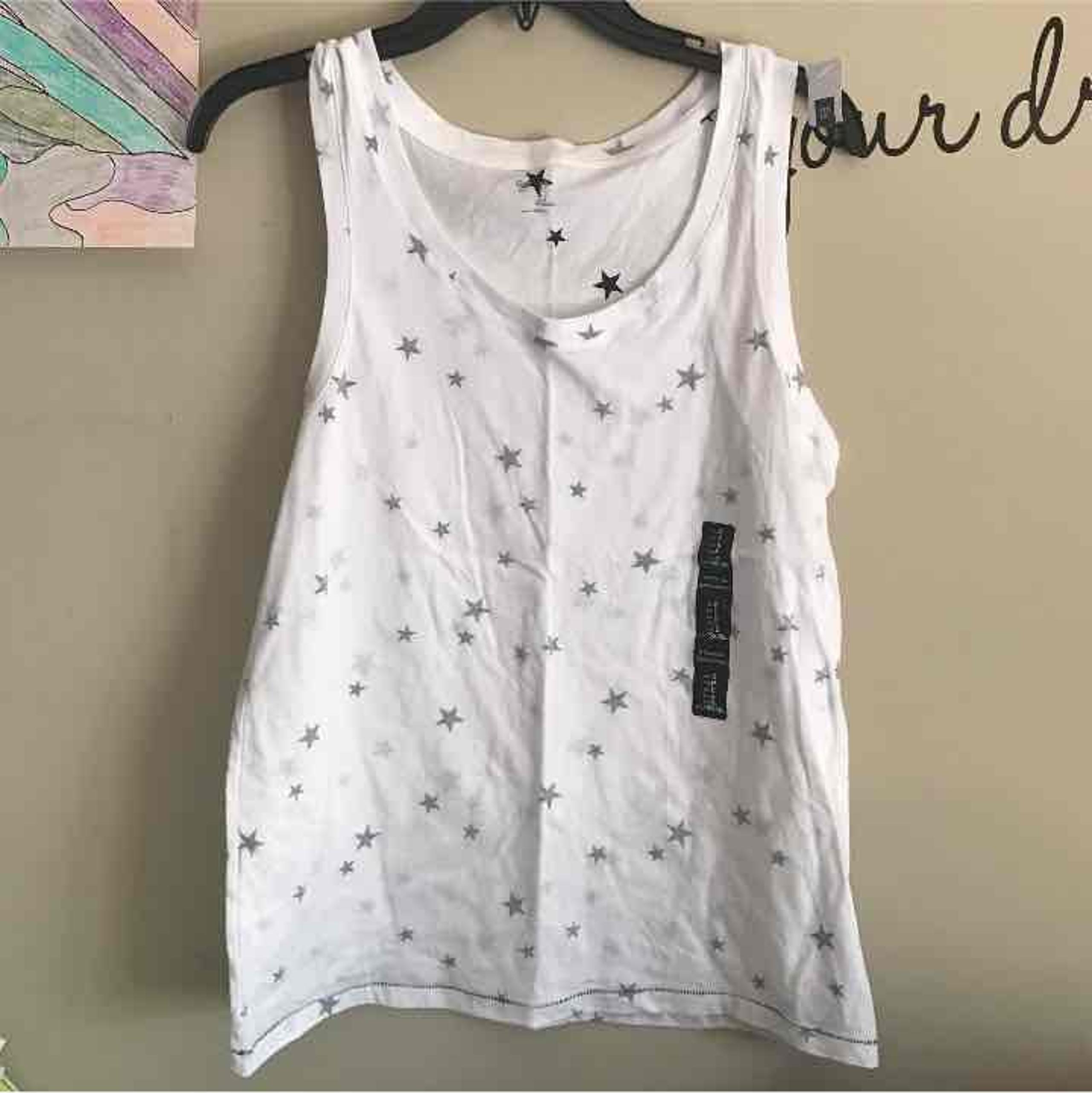 NWT size s Gap white blue star tank top