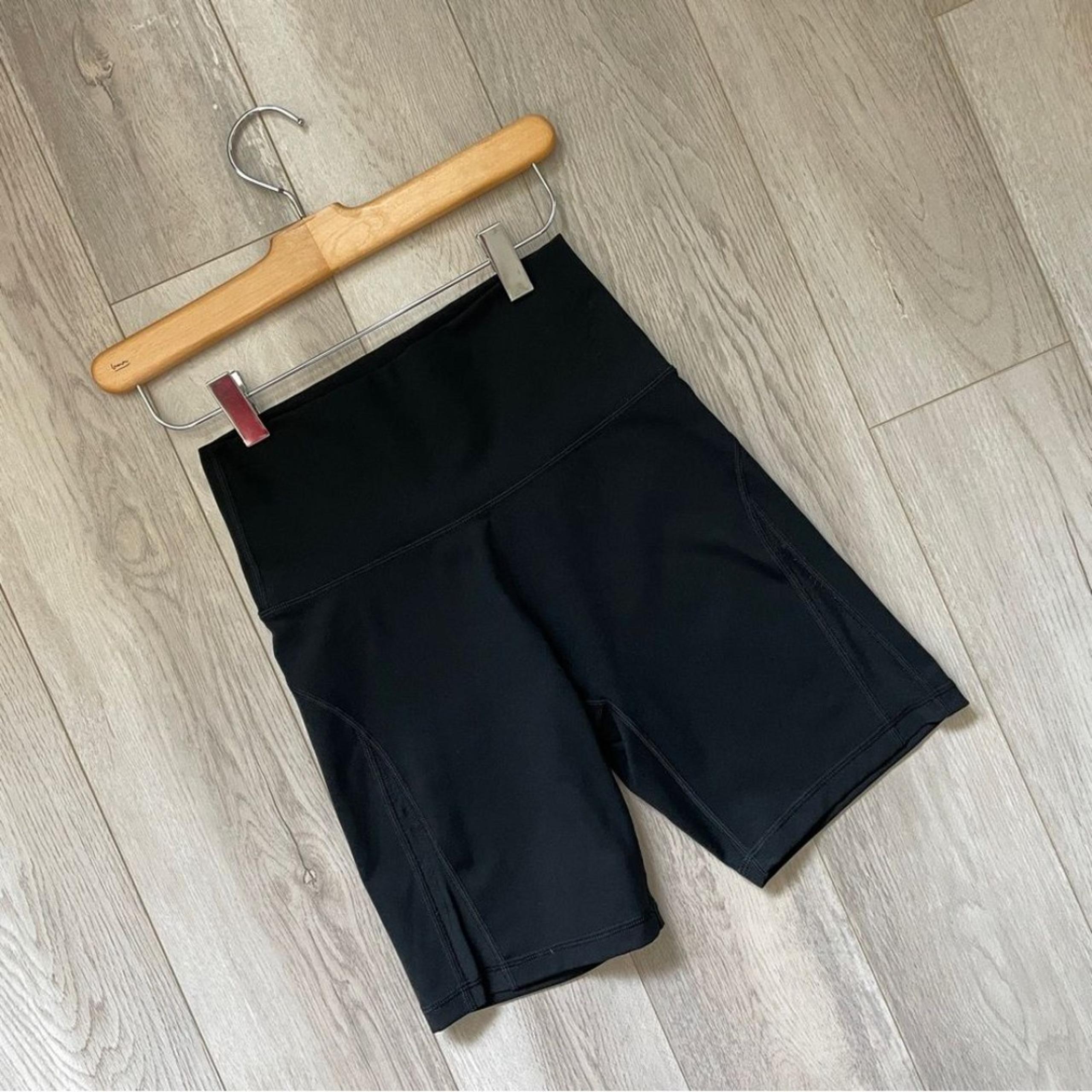 Aerie Bike Shorts offline 7" inseam high rise womens Black (medium) athleisure