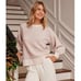 SUMMERSALT The Coziest Cashmere Merino Wool Blend Soft Stripe Sweater, Size XS