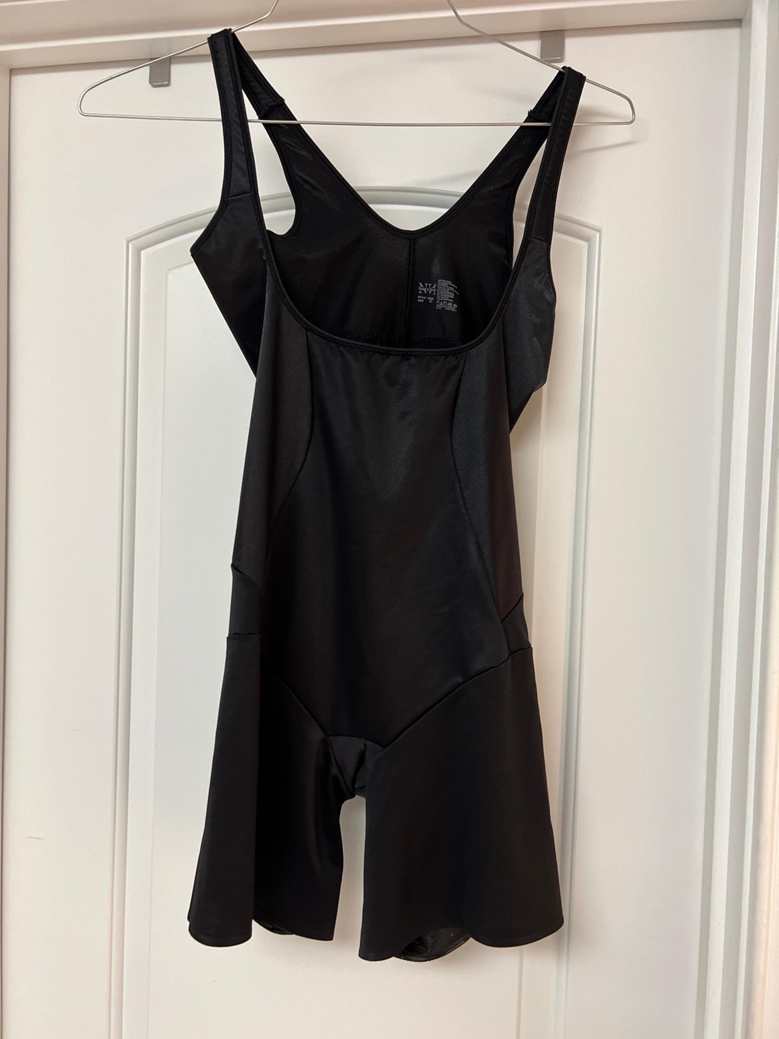 Black open bust, body shaper