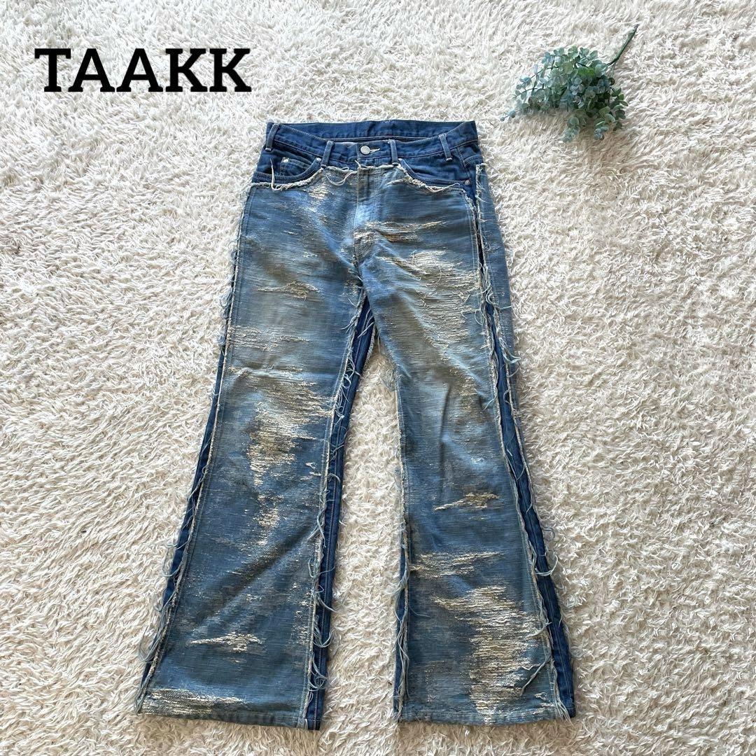 TAAKK TUCK WIDE DENIM PANTS Baggy Denim 23SS
