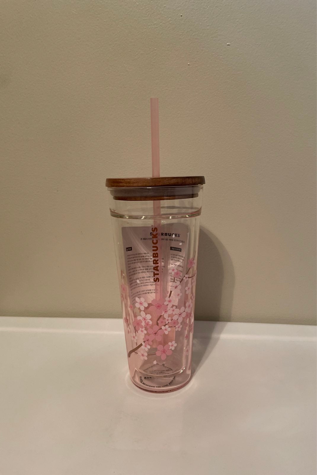 Starbucks glass tumbler