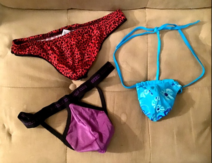 lot of 3 Men's Thongs / G-strings size M
