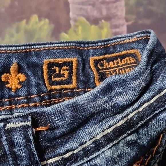 Rock Revival Charlotte Skinny hot Jeans 25
