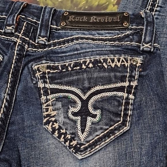 Rock Revival Charlotte Skinny hot Jeans 25