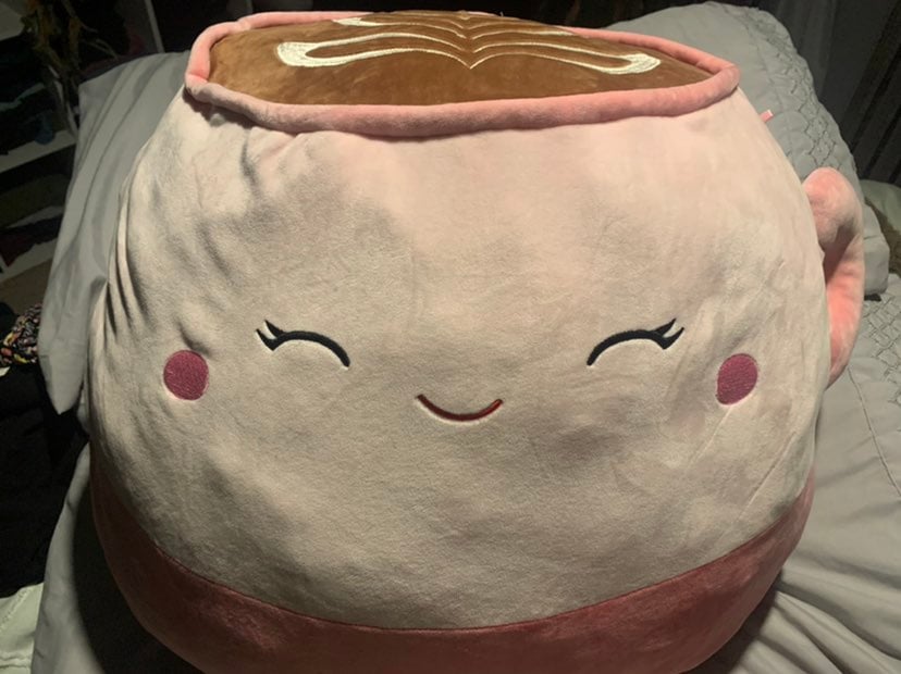 Squishmallow Emery the Cappuccino Latte Coffee, 20 Plush