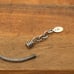 Samuel B (BJC) Sterling Silver Wheat Bracelet with Sterling/18K Gold Charm