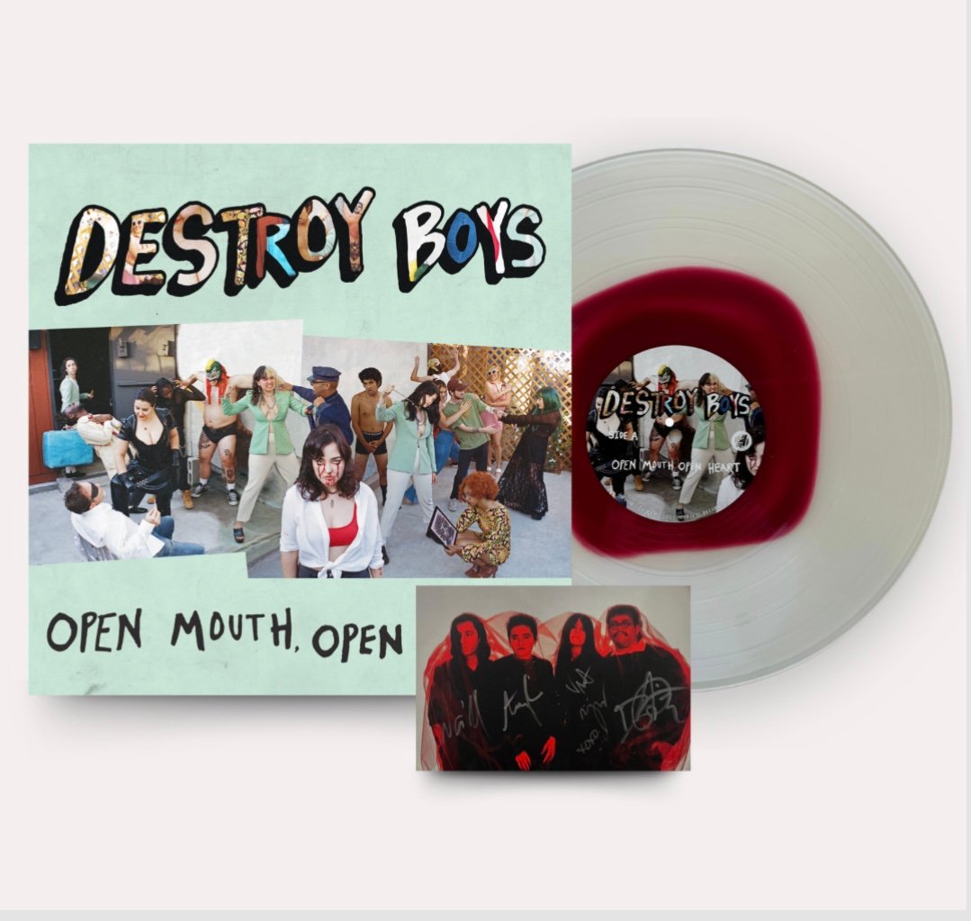 Destroy Boys: Open Mouth, Open Heart - Vertigo Vinyl Exclusive Blood Signed /300