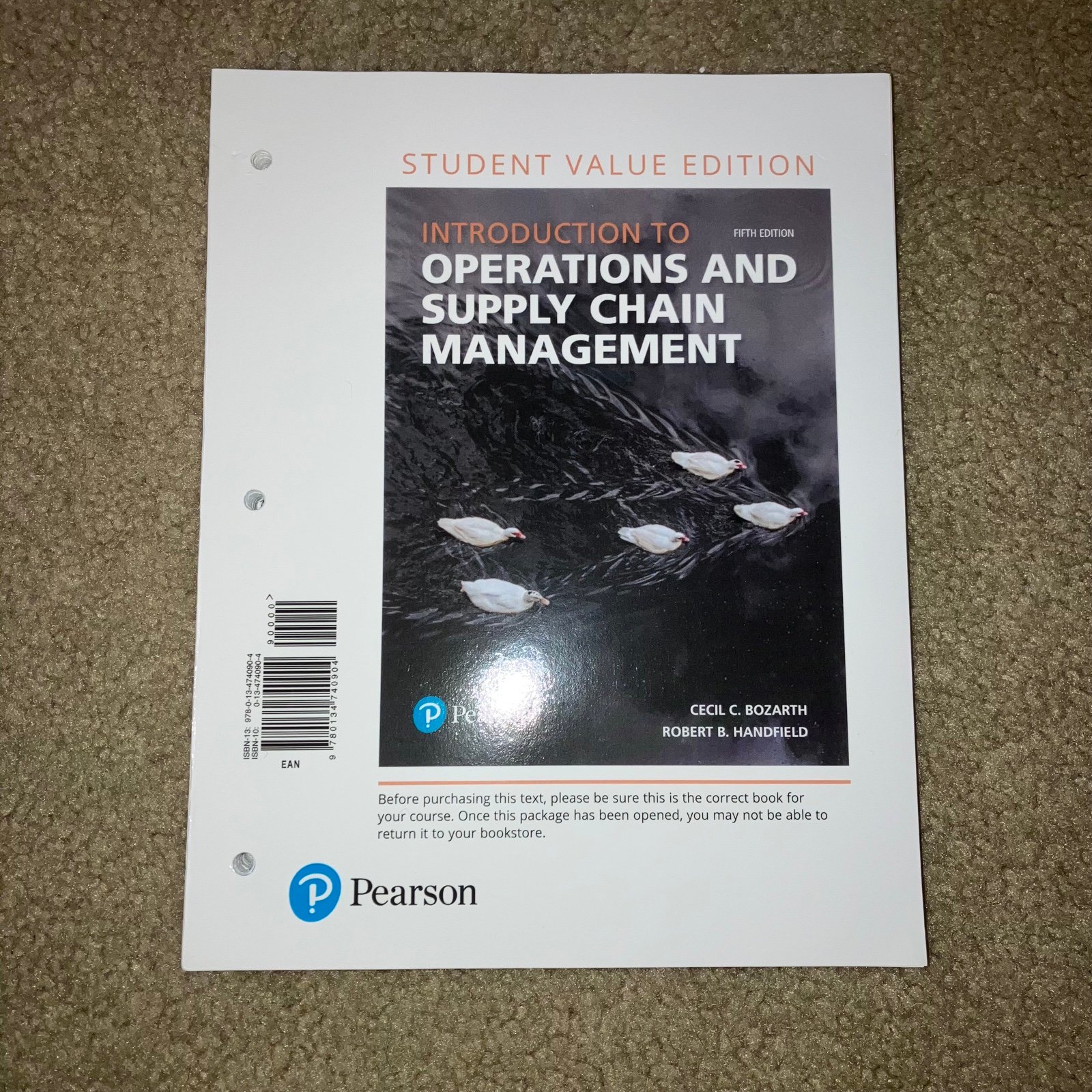 NEW Intro to Operations and Supply Chain Management 5th Ed. (ISBN 9780134740607)