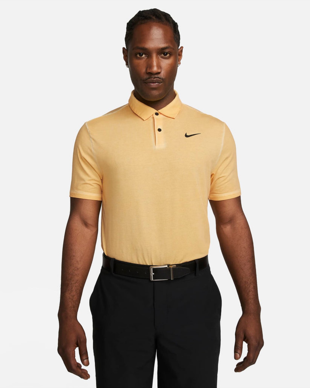 Nike Dri-FIT Tour Men's Washed Golf Polo Yellow Size M DR5308-795