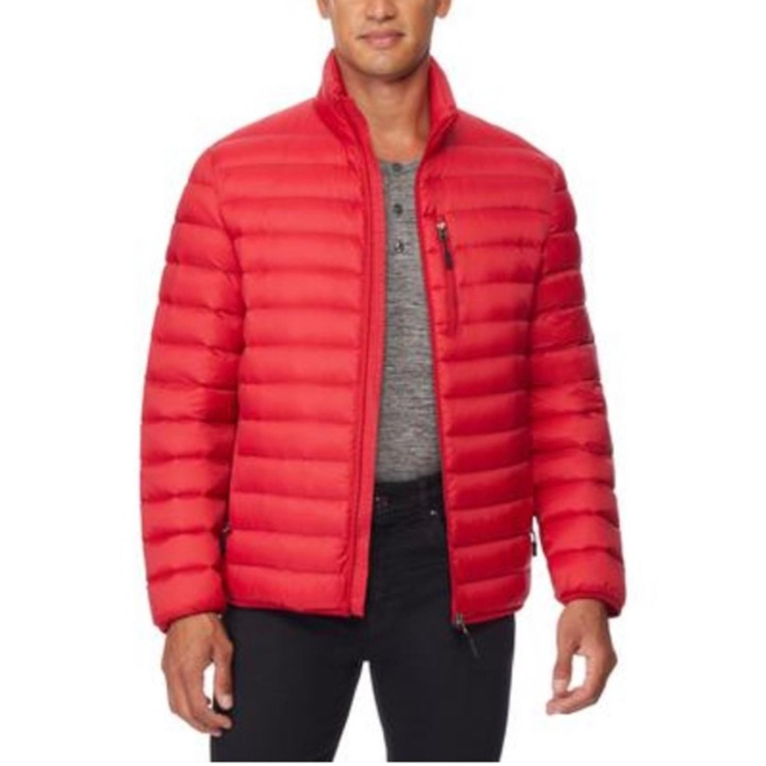 32 DEGREES HEAT Mens Puffer Jacket Carminde Red M