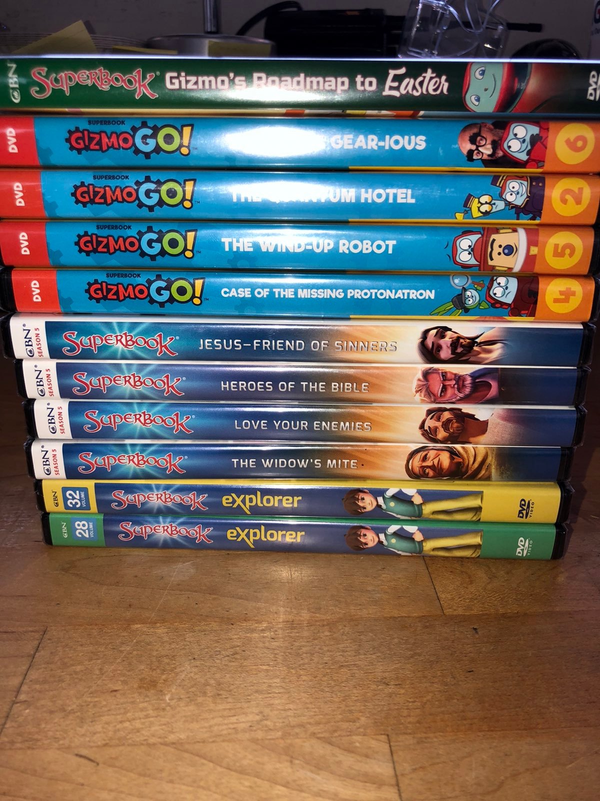 LOT of (11) SEALED Superbook + others (Bible Stories) KIDS DVD CBN
