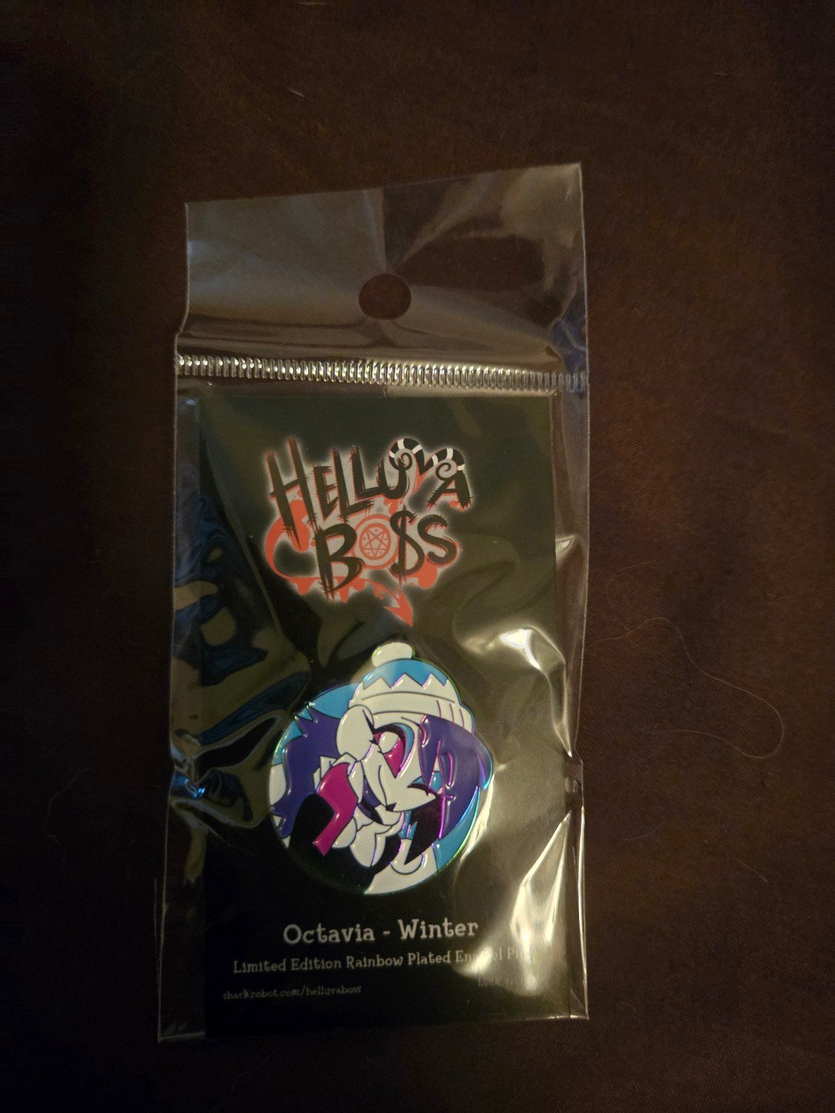 Helluva Boss Octavia Winter Rainbow Plated Enamel Pin