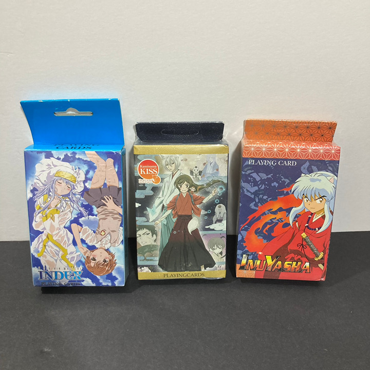 Anime Playing Card Decks Vintage Inuyasha A Magical Index Hetalia Kamisama Kiss