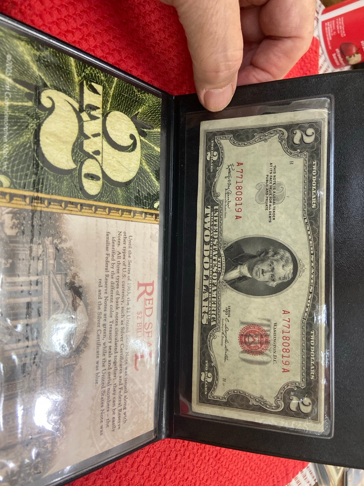 Series C 1953 Red Seal 2 Bill