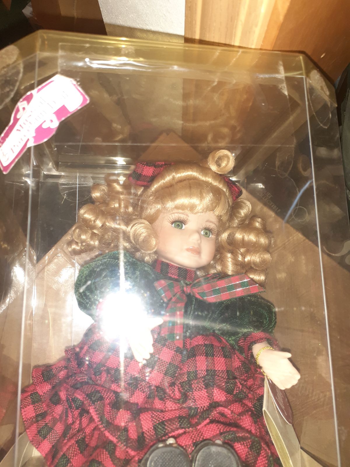 Bisque porcelain musical doll