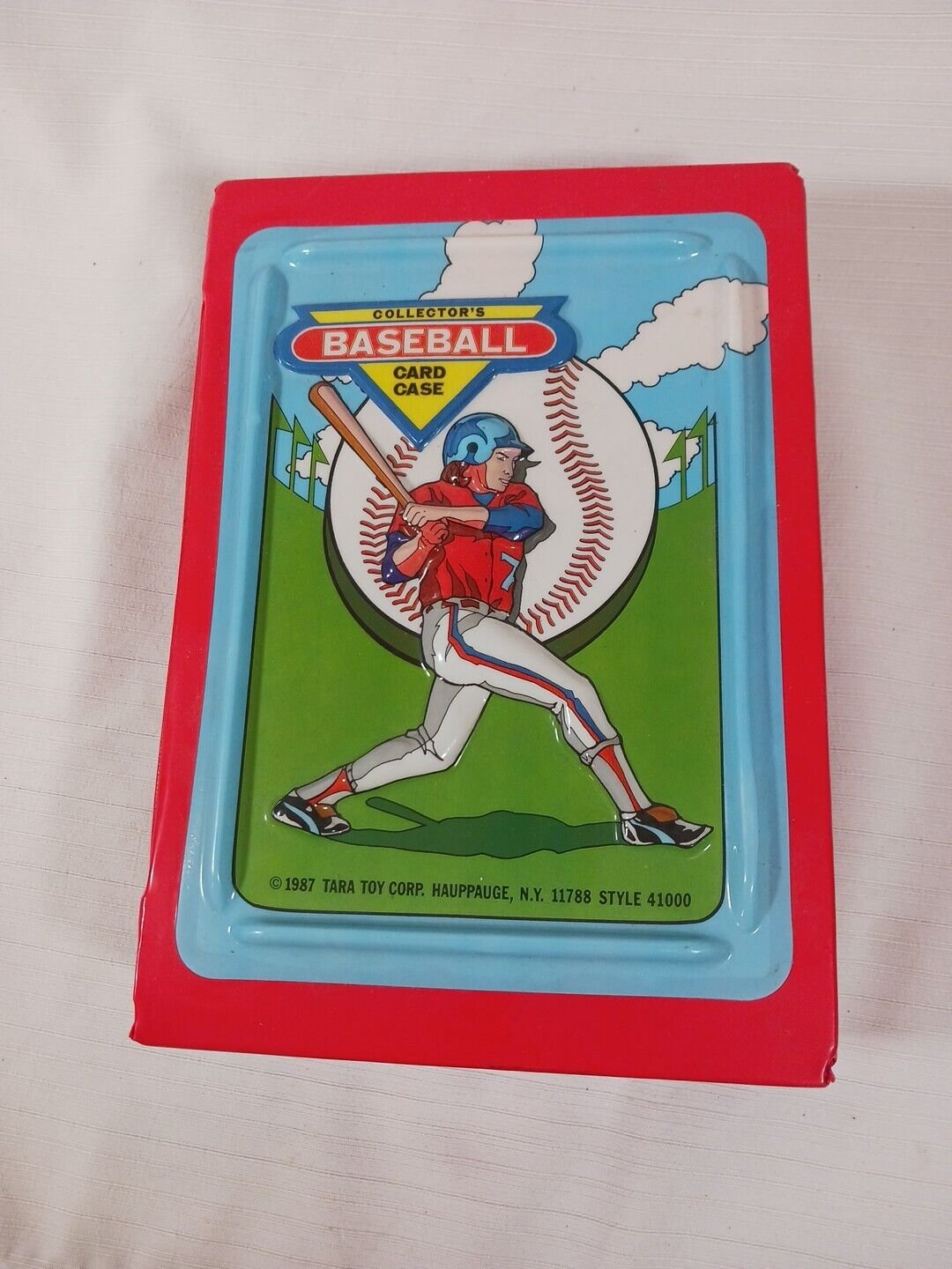 Vtg Collectors Baseball Card Case & Over 600 Cards Tara Toy Corp Hauppauge, NY