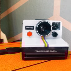 1981 Polaroid SX-70 Rainbow Stripe One Step Land Camera