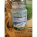 Yankee Ocean Waters 22oz Glass Jar Light Blue Candles Vintage Rare USA NEW
