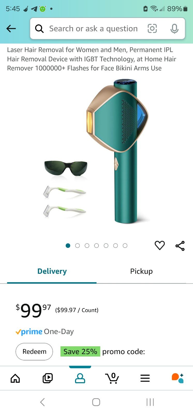 Laser Hair Removal for Women and Men, Permanent IPL Hair Removal Device with IGB