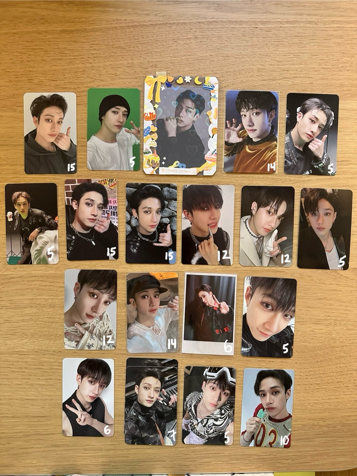 SKZ Bangchan Photocards and POBs