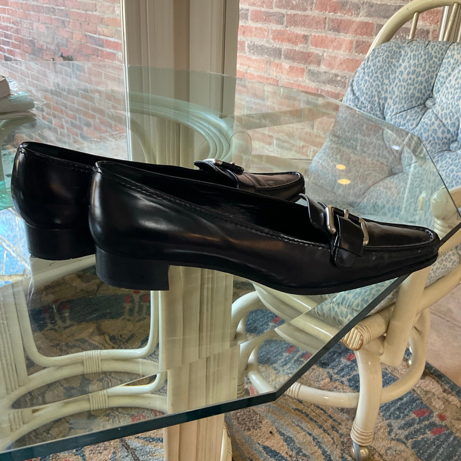Prada Loafer, black, low heel, Classic! Great Condition