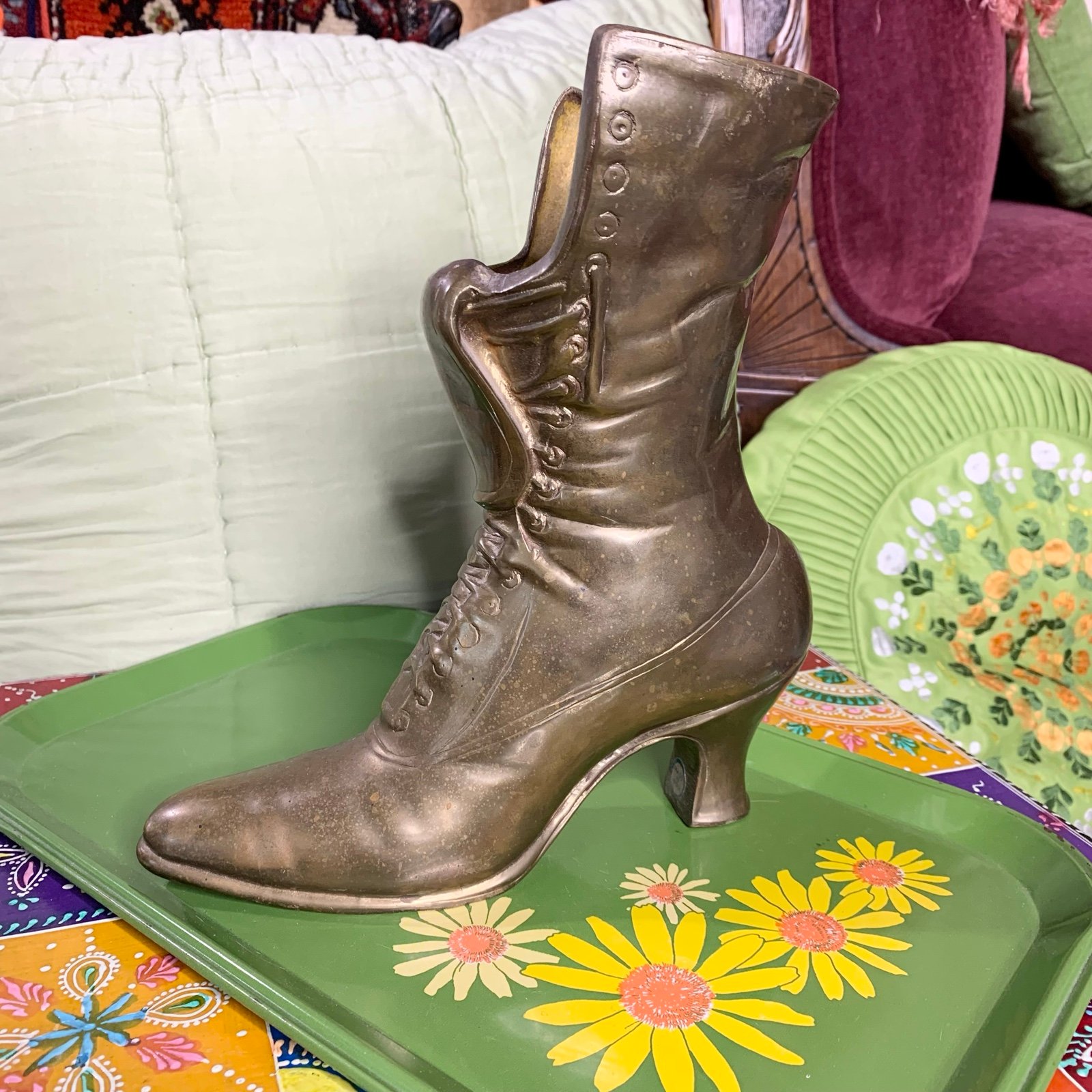 MCM Brass Victorian Boot