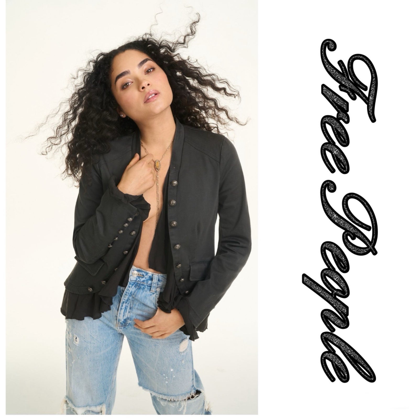 NWT Free People Ruffles Romance Jacket (S)