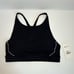 NWT Stori Endurance Black High Neck Cross Back Sports Bra