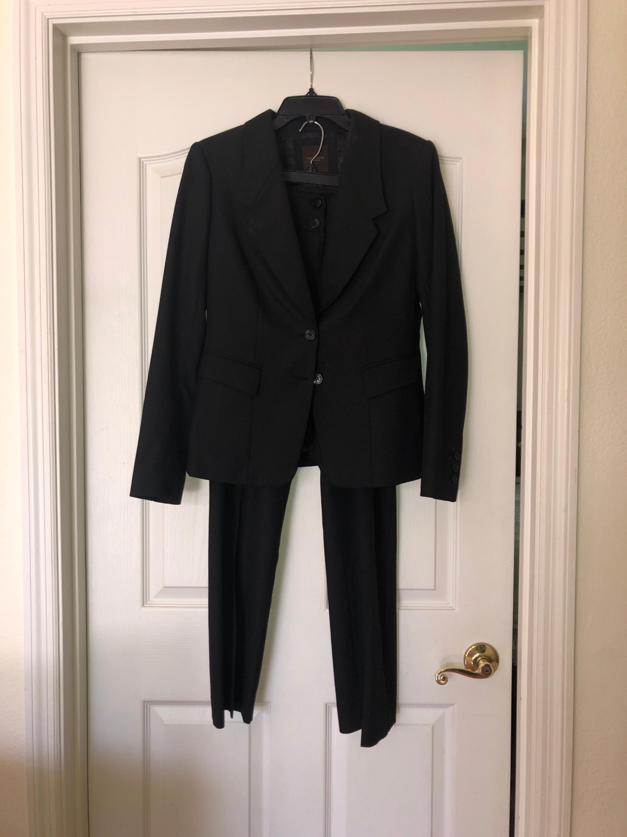 THE LIMITED COLLECTON BLACK SUIT JACKET SZ8 PANTS 8S