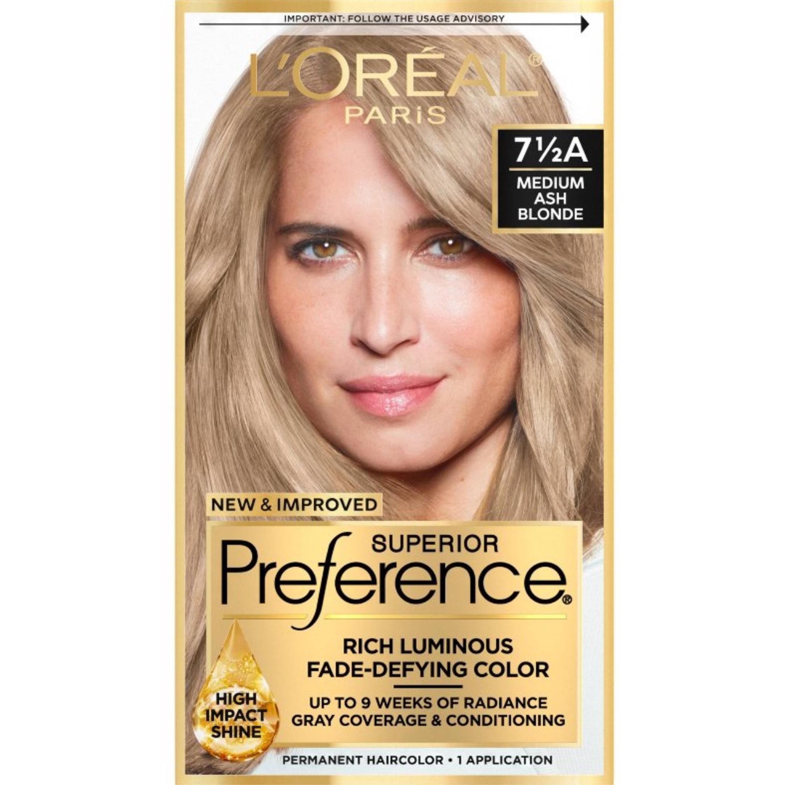 L’Oréal hair color 7 1/2 A medium ash blonde