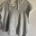 Free People Movement Swoop Crop Sleeveless Hoodie Women’s Medium Grey Athleisure