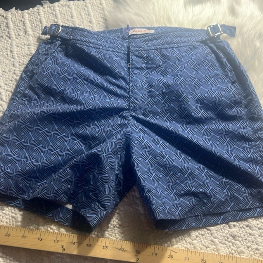 Orlebar Brown Nerano Printed Swim Shorts In Blue Boy’s Size 12Years trunks