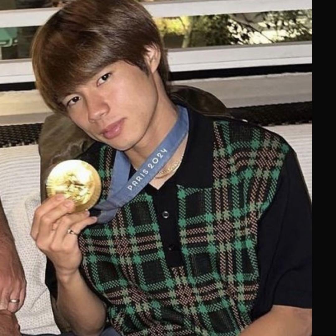 Supreme Plaid Knit S/S Polo Black Worn by Yuto Horibe