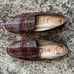 Sam Edelman Women's Loraine Bit Loafer Almond Toe Leather Plaid Multicolor 6.5M