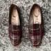 Sam Edelman Women's Loraine Bit Loafer Almond Toe Leather Plaid Multicolor 6.5M