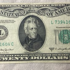 1950 series D US 20 Bill/Bank Note San Francisco Federal Reserve Bank MISPRINT