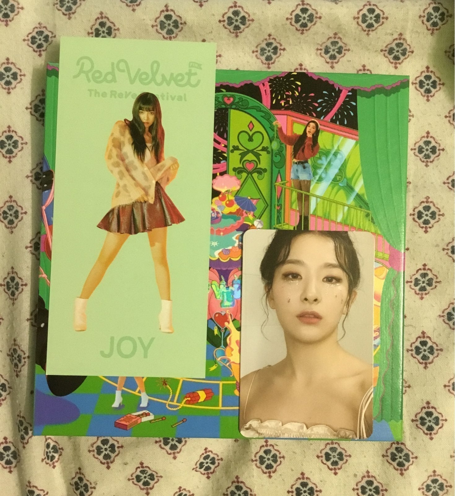 FIRST PRESS Seulgi Glitter Tears Photocard Red Velvet ReVe Festival Finale Album