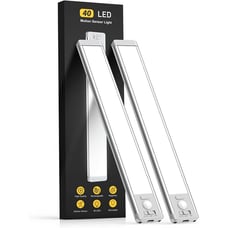 Under Cabinet Lights 40 LED Rechargeable Battery Operated Motion Sensor Light