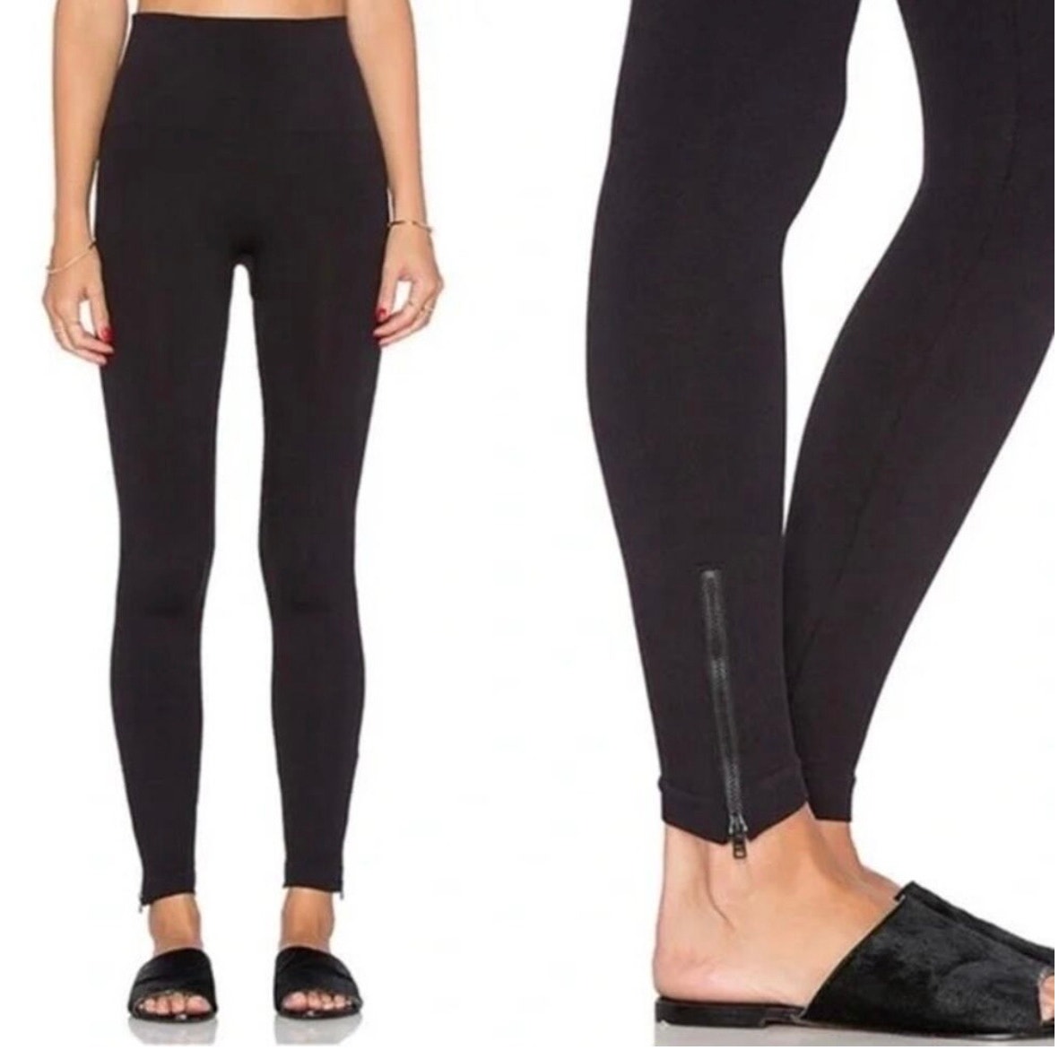 spanx leggings zipper