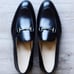 black loafers