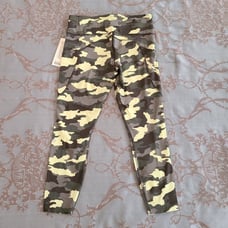 Lululemon Fast and Free Tight 25 Non-Reflective Heritage 365 Camo Green Size 10