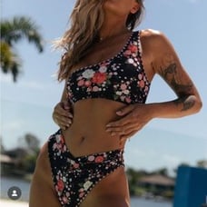 Bydee Australia One Shoulder Positano Top Florance Bottom Sakura